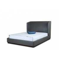 Manhattan Comfort BD008-FL-GP Lenyx Graphite Full Bed